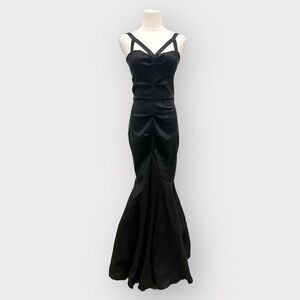 WINDSOR Black Cut Out Mermaid Prom Dress (Sz Small)